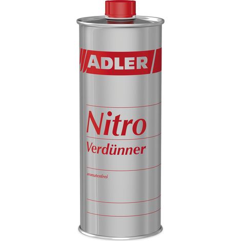Adler Nitroverdünnung 1 Liter - Universalverdünner für NC- und SH Lacke, auch zur Reinigung von Farb- und Kleberesten, Verdünnung 1l (1/5)