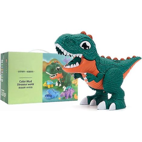 Kit de bricolage créatif dinosaure à faire soi-même pour enfants, 24 couleurs d'argile, jouet maisonnette, cadeau pour garçons et filles (1/5)