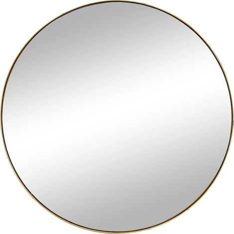 Specchio a muro rotondo D.80 cm in Metallo Dorato - JAFFREL (1/5)