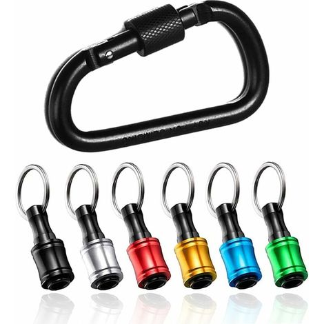 Lot de 6 adaptateurs porte-embouts pour tournevis, douille hexagonale de 6,35 mm, pour vis et perceuse (1/5)