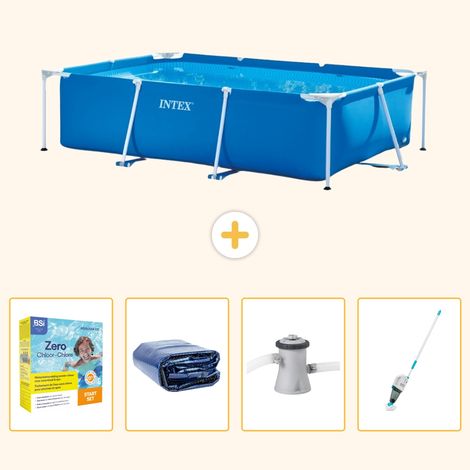 Intex Piscine Tubulaire Rectangulaire - 260x160x65 cm - 5-pièces S39 (1/5)