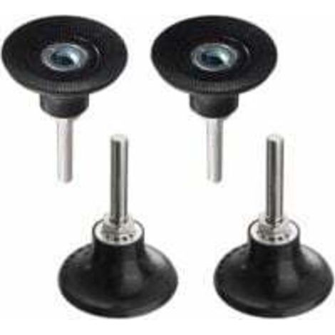 Plateaux de Polissage 50mm Disc Pad Support de Disque Abrasif de Ponçage Mandrin Polissage avec Tige de 1/4 '' Porte-Disque Rondes à Verrouillage Changement Rapide pour Outil Rotatif LO-Ron (1/5)
