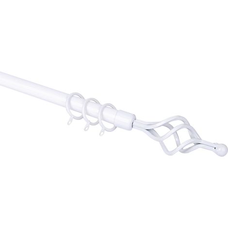 Scorritenda Spiral bianco 210–380 cm acciaio Ø 19 mm – BRIXO