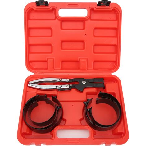 Kit compresseur de segments de piston universel, 6 tailles de segments, pince de montage et de réparation de pistons, outils de réparation automobile (1/5)