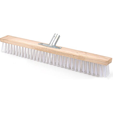Brosse de sol à poils nylon, tête de récurage résistante pour remplacement, adaptée aux marches, terrasses, ponts et carrelages, 50 cm de long. (1/5)