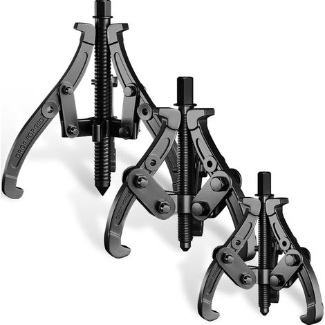 3-TLG Lagerabzieher 75/100/150mm mit 3-armig Für Kugellager Zwei- oder DREI Backenabzieher Einstellbare Außen- Innenabzieher 3"+4"+6" KFZ Abzieher Werkzeug Radnabenabzieher Abziehersatz 1-3T