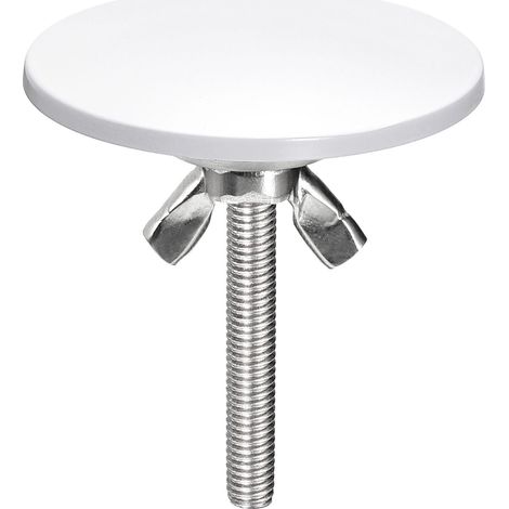 Couvercle Trou Robinet Bouchon Evier Cache Trou pour Évier de Cuisine, 1Pcs - Couvercle de Trou de Robinet en Alliage de Zinc, pour Lavabo, Évier, Plan de Travail (Blanc)
