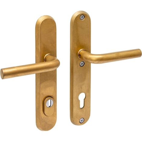 Quincaillerie de porte dérobée Luzern PC 92mm laiton culbuté - 0011.378749