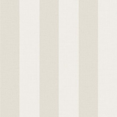 Neutral Textured Stripe Wallpaper Cream Beige Wide Vertical Stripe Vinyl (1/4)