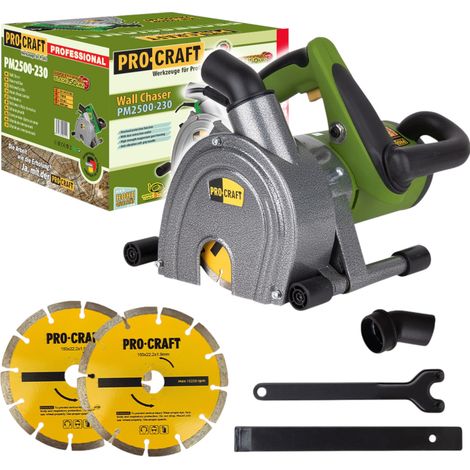 Scalpellatrice Procraft PM2500-230 1700 Watt 45 mm + 2x disco da taglio