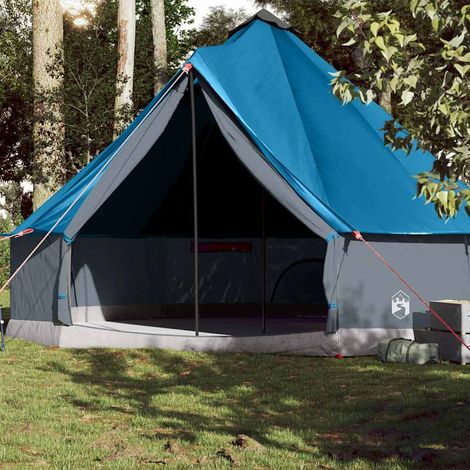 vidaXL Family Tent Tipi 10-Person Blue Waterproof (1/5)