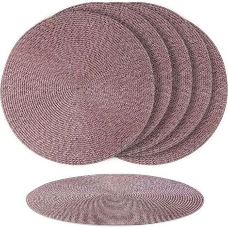 6 sets de table Helena marron (1/4)