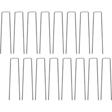 50pièces Piquets de Jardin Forme de Fixations pour Pelouse et Jardin Piquets pour Trampolines et Tentes (1/5)
