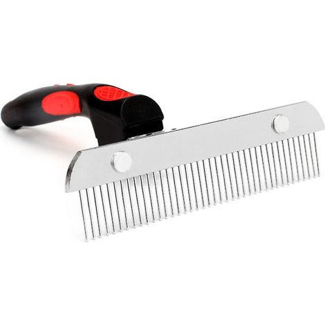 Brosse de toilettage pour animaux, peigne démêlant professionnel, grande brosse pour sous-poil (1/4)