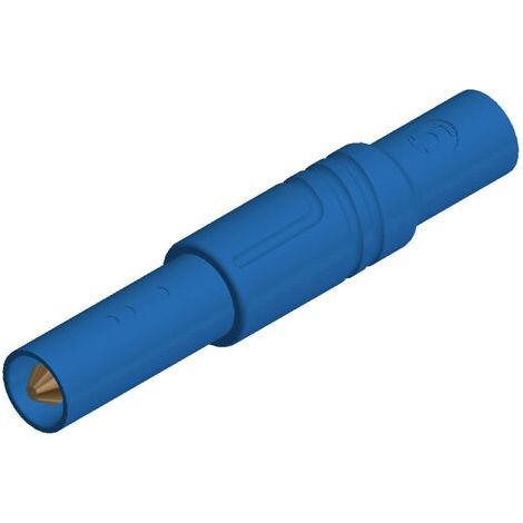 Sks-hirschmann Fiche Banane Mâle Plastique Bleu 4 mm (1/4)