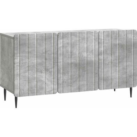 vidaXL Meuble TV Gris béton 99 x 34,5 x 52 cm Bois d'ingénierie
