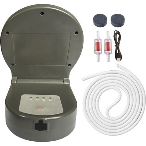 Aérateur Solaire pour Bassin 3 Modes Rechargeable USB Portable Pompe À Air Solaire De Bassin À Poissons Pour Aquarium Extérieur Pêche Arrière-cour Hydroponie Stockage Fruits De (1/5)