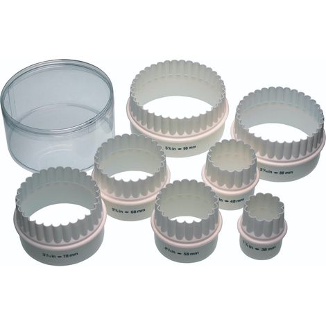 Kitchen Craft - Plätzchenformen mit Doppelrand (Kunststoff, 7 Stück)