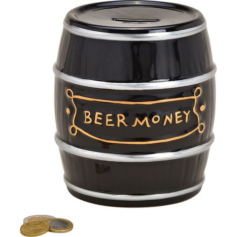 Tirelire en céramique tonneau de bière