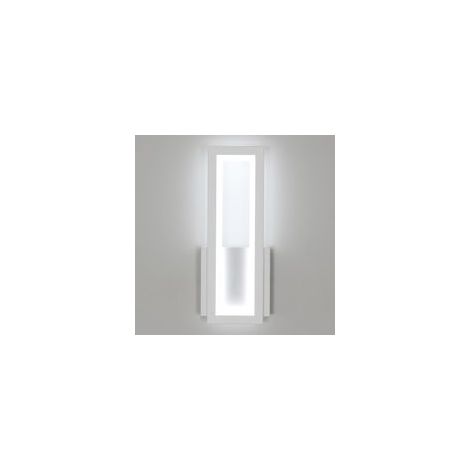 Blanc Applique Murale Intérieure LED, 17W Lampe Murale Noir Moderne Acrylique, Luminaire Mural Lumière Blanche pour Chambre, Salon, Couloir, Escalier, 32CM (1/5)