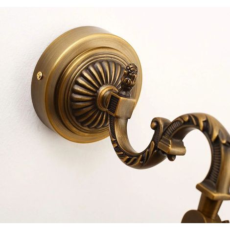 Lampe de Miroir Salle de Bain LED Vintage Appliques Éclairage de Salle de Bain Laiton IP44 Imperméable Éclairage pour Coiffeuse Lampes pour Miroir Cosmétique, lampe miroir européenne rétro,8W 630LM 40 (1/4)
