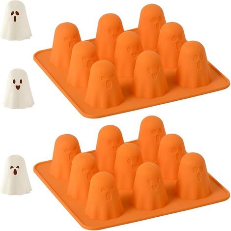 Schokoladenformen, Silikon-Schokoladenformen, geeignet für Schokolade, Gelee, Harz, Fondant, Kerzen und Backwaren (2 Stück) (1/5)