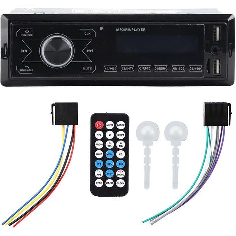 Autoradio MP3, deux ports USB, connectivité Bluetooth, radio stéréo, écran tactile, système d'éclairage couleur (1/5)