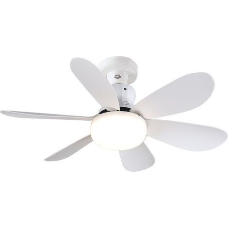 Deckenventilator mit Licht und Fernbedienung, 52 cm, 40 W, kleiner, dimmbarer LED-Deckenventilator mit E27-Fassung (1/5)