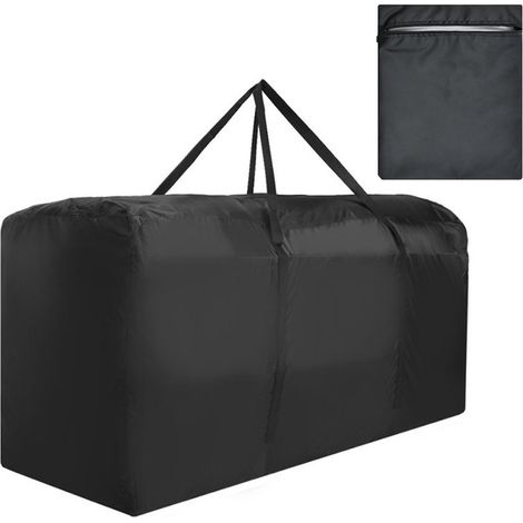 Sac de rangement pour coussin imperméable, résistant à la poussière et aux UV, tissu robuste pour jardin, terrasse et meubles.