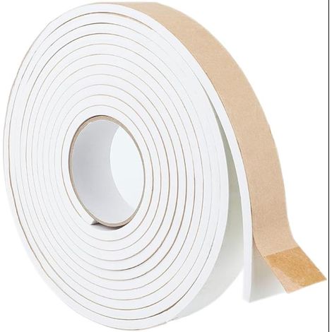 Bandes D'Étanchéité en Mousse Blanche, Coupe-Froid en Mousse à Cellules Fermées Haute Densité 40mmx6mm pour Meubles, Voitures, Haut-Parleurs, Équipement Sportif (1/5)