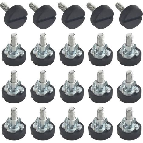 M6 20 mm meubles réglable réglable Pied de nivellement meubles Table Chaise Pieds T-nuts pour meubles (1/4)