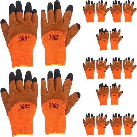 Paar Winter Arbeitshandschuhe Isolierte Bauhandschuhe