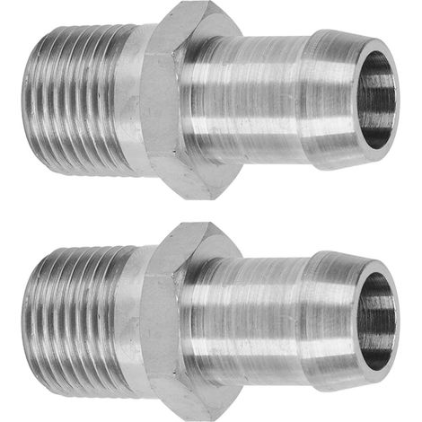 Adaptateur de tuyau d'admission de chauffage avec filetage extérieur NPT 1/2 pouce vers raccord cannelé 5/8 pouce (1/5)