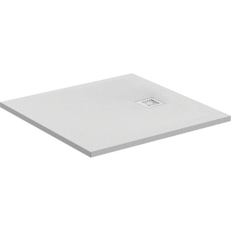 Ideal Standard Ultra Flat S piatto doccia quadrato 90 cm ultrasottile, colore bianco finitura opaco effetto pietra K8215FR (1/2)