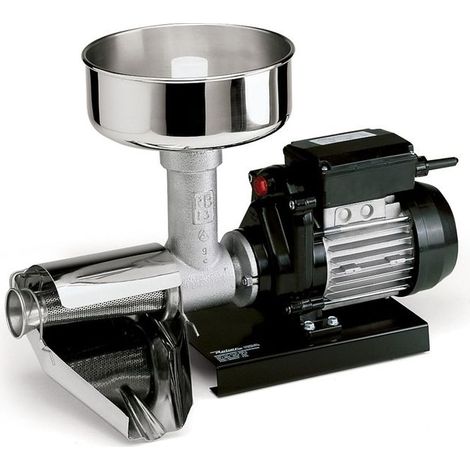 Motore'ducteur avec presse-tomate N. 3 - Moteur e'lectrique a' induction Hp 0,3 tamis trou passe tomate 1,5 mm (1/2)