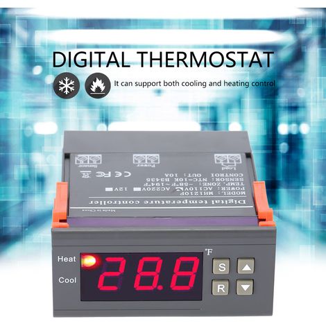Thermostat numérique MH1210F avec capteur de température -58 à 194 °F (-50 à 90 °C), alimentation 110 V CA