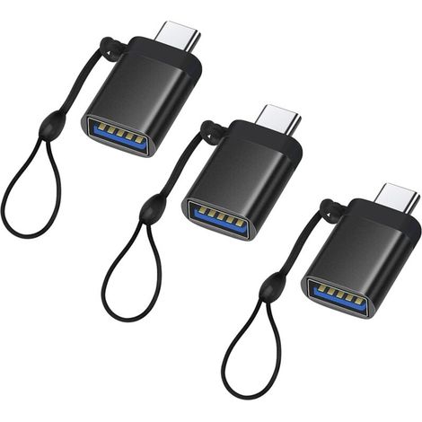 Adaptateur USB-C vers USB 3.0 (lot de 3), adaptateur USB-C vers USB-A OTG (femelle) (1/5)
