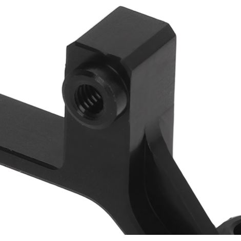 Support en aluminium pour pont et direction RC, pièce légère et résistante à l'usure, compatible Unimog, noir (1/5)