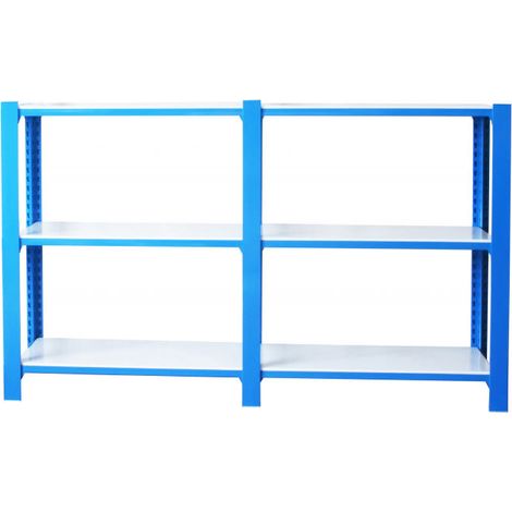 simonrack Étagères métalliques bleu et blanc design contemporain