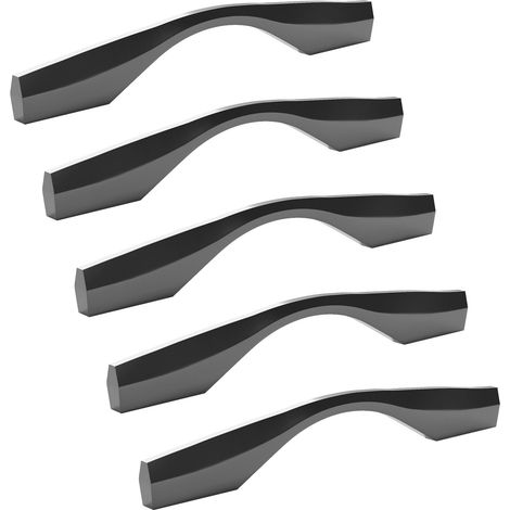 Schüco Alu Competence Möbelgriff ABELE BA 128/160 mm Chrom dunkel, 5 Stück (1/5)