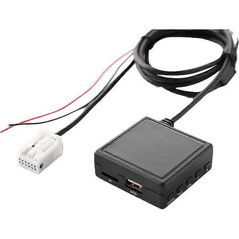 Compatible avec les modèles Peugeot 207, 307 et 407 : Bluetooth 5.0 embarqué, câble audio AUX, carte TF et adaptateur USB. (1/5)