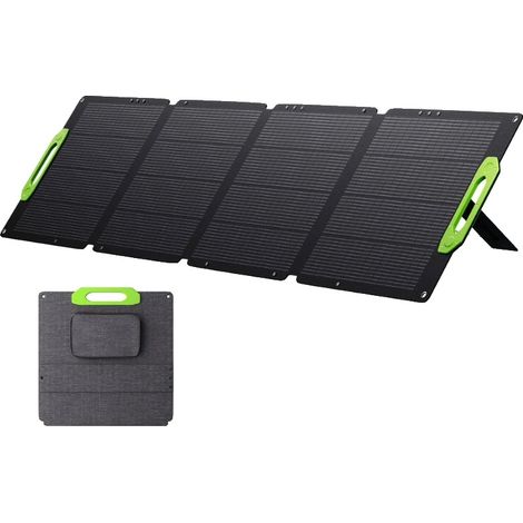 Panneau Solaire, Puissance Évaluée de 400W, Efficacité de 23%, Design Pliable 4-Fois, Convient pour Camping-Car et Camping, Poids 12,9 kg (1/5)