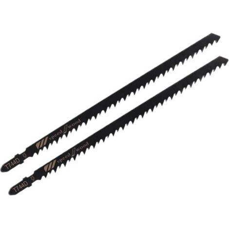 Lot de 5 lames de scie sauteuse longues T744D de 180 mm, pour une coupe rapide du bois et des produits dérivés. Outil à main pour le travail du bois.