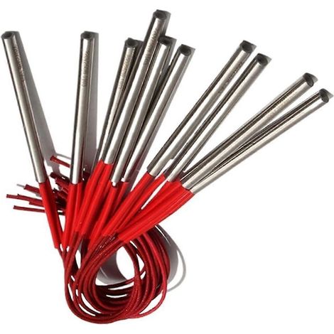 Élément chauffant cylindrique à caloduc 15 x 65 mm 240 W 220 V pour la combustion à sec de pièces moulées sous pression, chauffage rapide et uniforme, lot de 5, version 0118 (1/5)