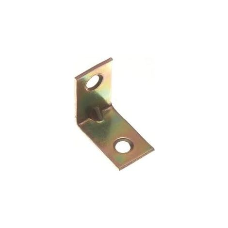 Lot de 40 équerres d'angle en forme de L en acier YZP 25 mm (1/2)