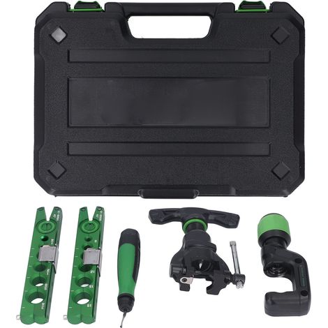 Kit de herramientas para abocardado: pórtico excéntrico de 45°, placa de posicionamiento de la fresa, herramienta de fresado rotativa, juego de herramientas para abocardado de tubos. (1/5)