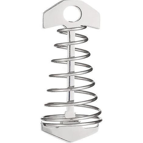 boucle De Corde Ressort, 5 Pices En Acier Inoxydable Tendeur De Corde Ressort Haute Rsistance Tente Avec 5 Mousquetons Pour Le Camping En Plein (1/4)