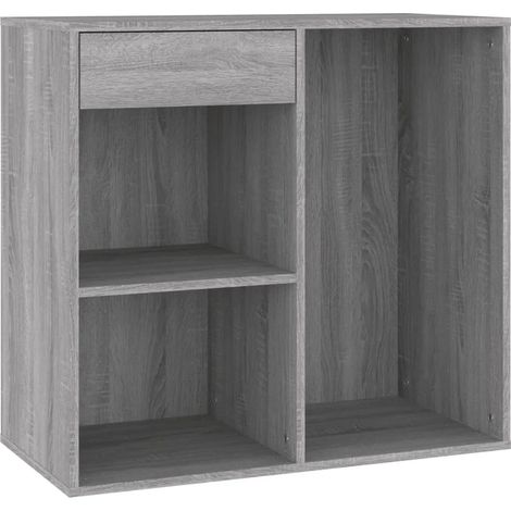 Armadio cosmetico design moderno ampio spazio di archiviazione 80 x 40 x 75 cm in legno multistrato grigio 020048430