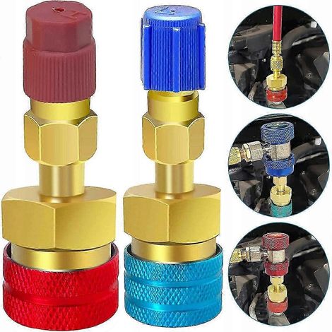connecteurs rapides R1234yf vers R134a (côté haute et basse pression). (1/4)
