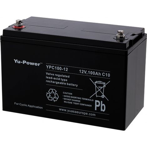 Batterie plomb Yu-Power 12V 100Ah YPC100-12 Yuasa